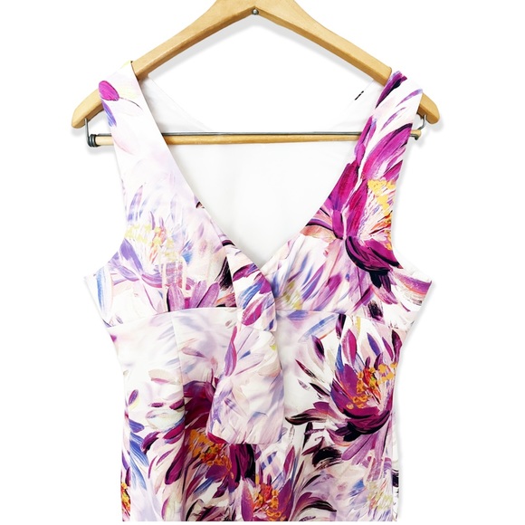 Trina Turk Clemente Water Lily Twist-Back Dress - Picture 3 of 7